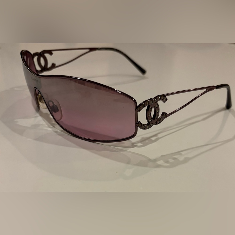 Chanel Crystal CC Vintage Diamanté Sunglasses